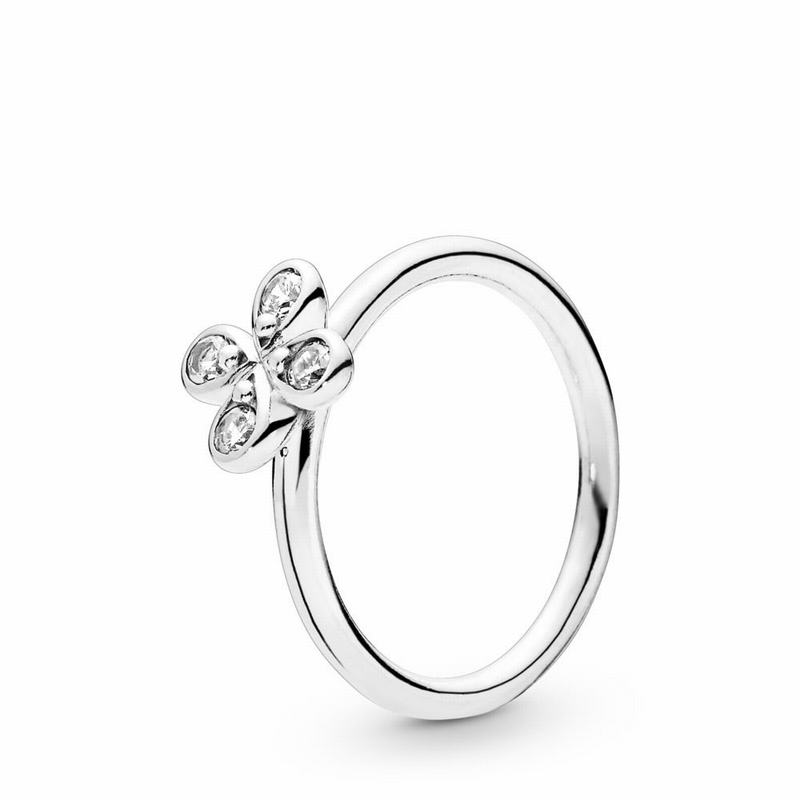 Pandora Australia Four-Petal Flower Stackable Ring - Sterling Silver | PTAMIK962